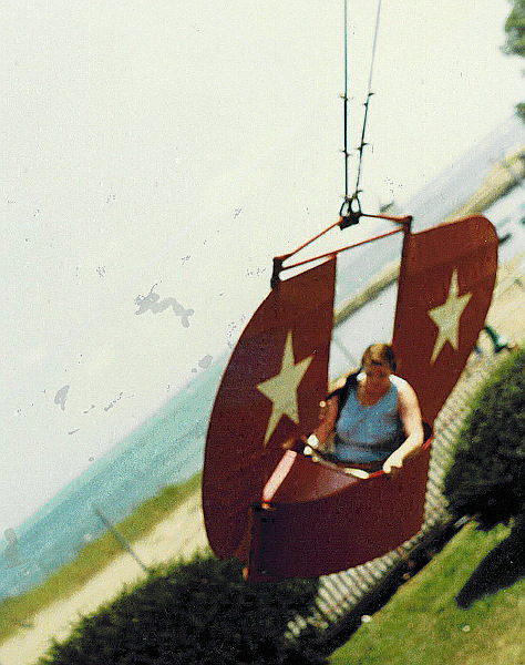 Mom on the Flying Scooter